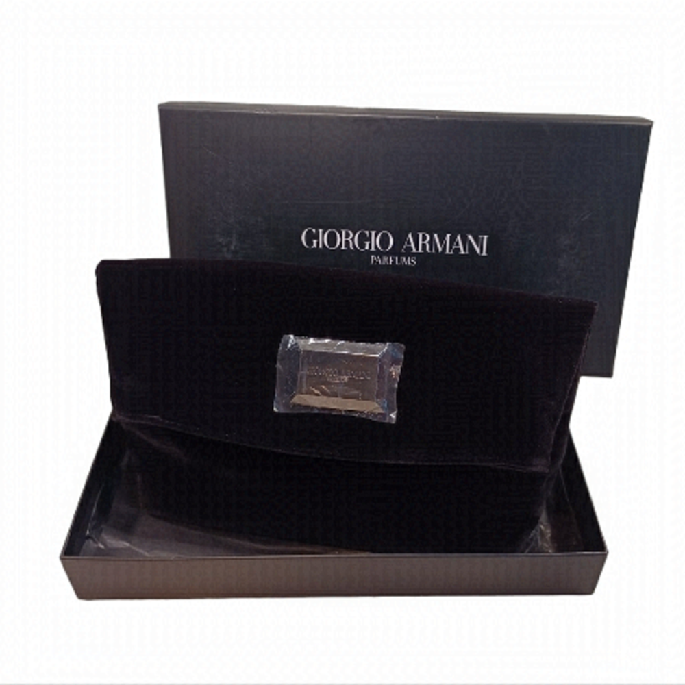 New! Large Giorgio Armani Parfums pouch, clutch, makeup case bag